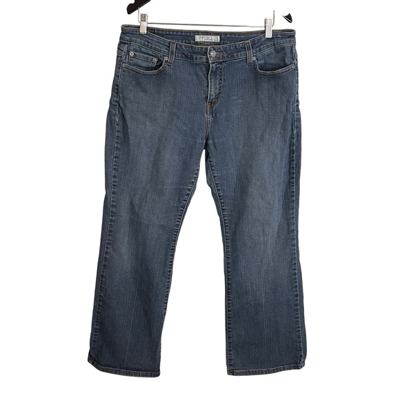 Levi's 515 Boot Cut Jeans Womens 16P Medium Denim Blue Comfort Stretch Casual - Picture 1 of 6